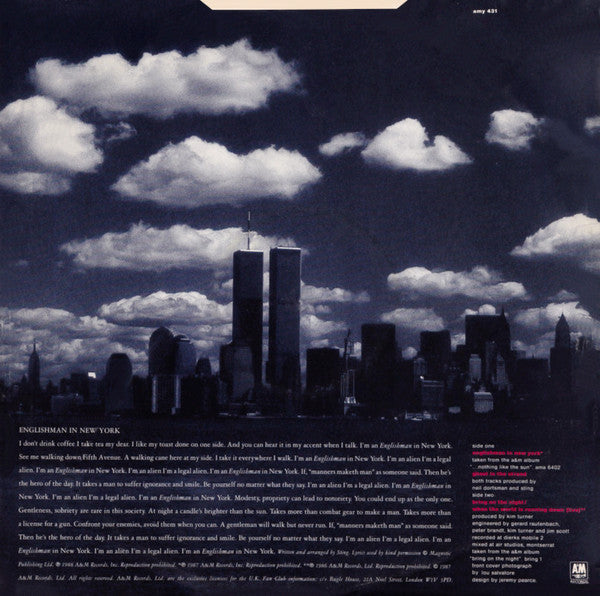 Master Release: Englishman In New York by Sting