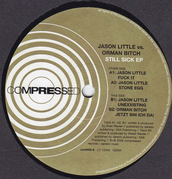 Master Release: Still Sick EP by Jason Little