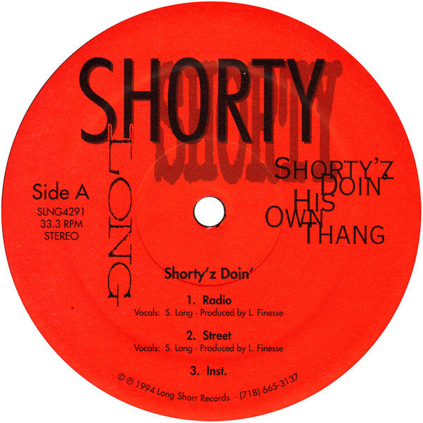 Master Release: Shorty'z Doin' His Own Thang by Shorty Long
