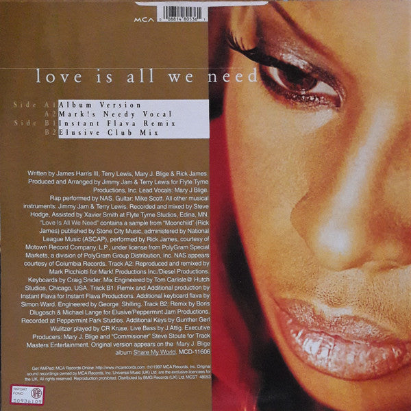 Release: Love Is All We Need-Vinyl-UK-1997-MCST 48053-365143