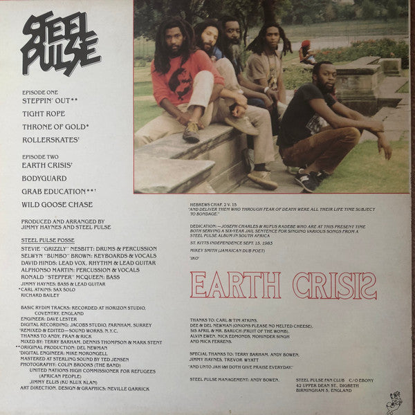 Master Release: Earth Crisis by Steel Pulse