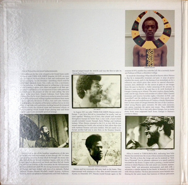 Master Release: Geechee Recollections by Marion Brown