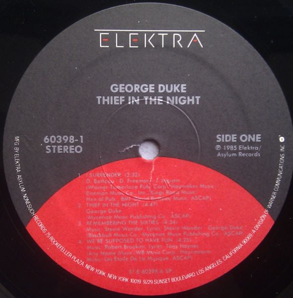 Release: Thief In The Night-Vinyl-US-1985-60398-1-947495