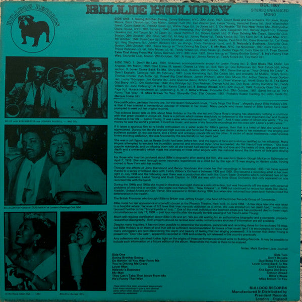 Master Release: Billie's Blues by Billie Holiday