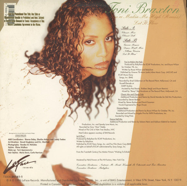 Master Release: You're Makin' Me High by Toni Braxton
