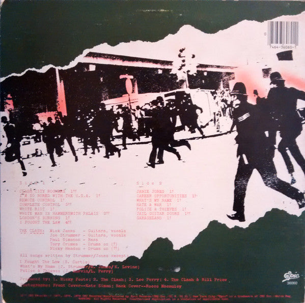 Release: The Clash-Vinyl-US-1979-JE 36060, 36060-393265