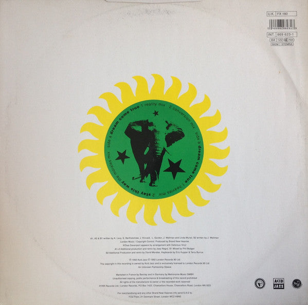 Release: Dream Come True-Vinyl-UK & Europe-1992-FX 180, 869 623-1-133446
