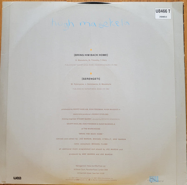 Release: Bring Him Back Home-Vinyl-UK-1987-U8466 T, U8466 (T)-155337