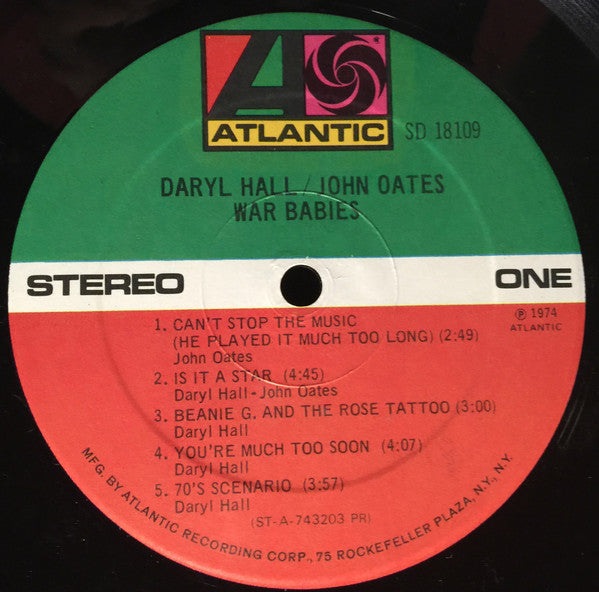 Release: War Babies-Vinyl-US-1974-SD 18109-862990