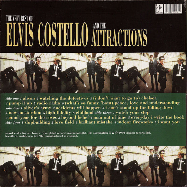 Release: The Very Best Of Elvis Costello And The Attractions-Vinyl, Vinyl-UK-1994-DPAMLP 13-810341