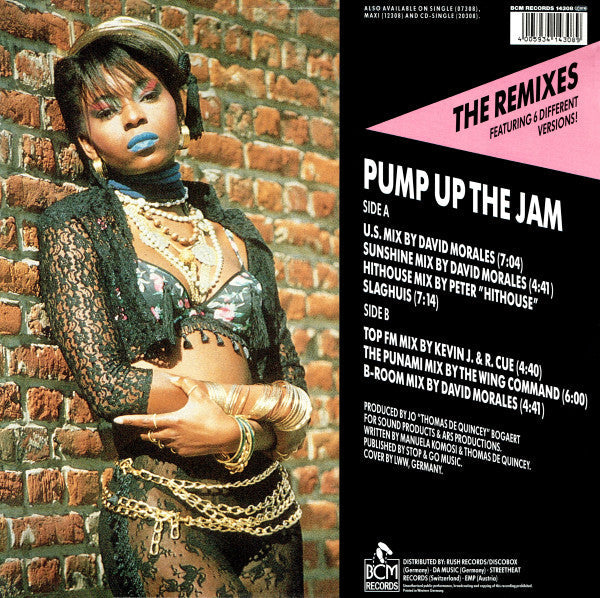 Release: Pump Up The Jam-Vinyl-Germany, Austria, & Switzerland-1989-14308-216829