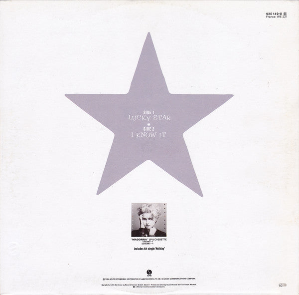 Release: Lucky Star-Vinyl-Europe-1984-920 149-0-662423