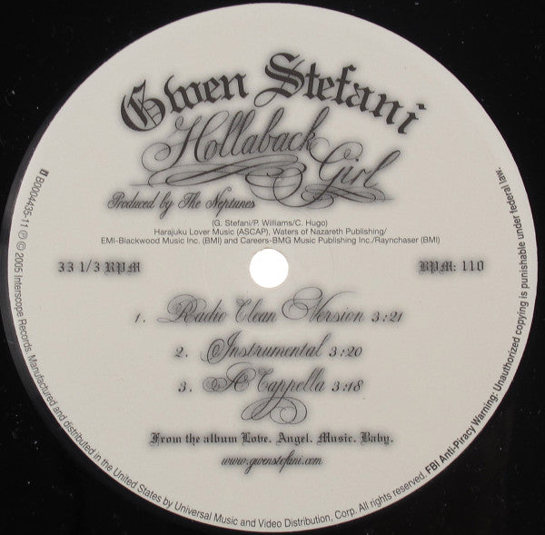 Master Release: Hollaback Girl by Gwen Stefani