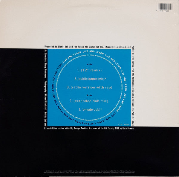 Release: Live And Learn-Vinyl-US-1991-44 74230-387036