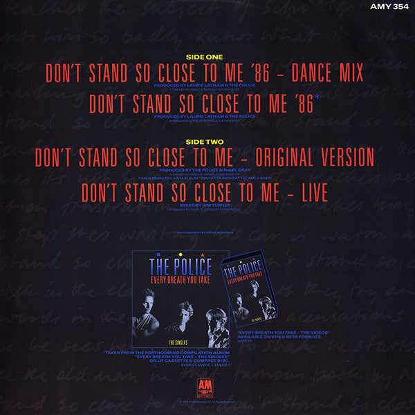 Release: Don't Stand So Close To Me '86-Vinyl-UK-1986-AMY 354-959016