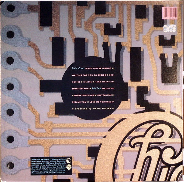 Release: Chicago 16-Vinyl-US-1982-9 23689-1, 1-23689-889883