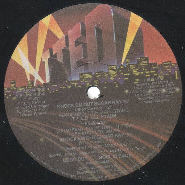 Master Release: Knock 'Em Out Sugar Ray '87 by T.T.E.D. Allstars
