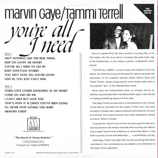 Master Release: You're All I Need by Marvin Gaye
