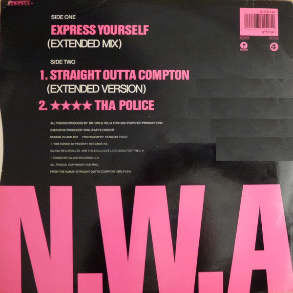 Master Release: Express Yourself by N.W.A.