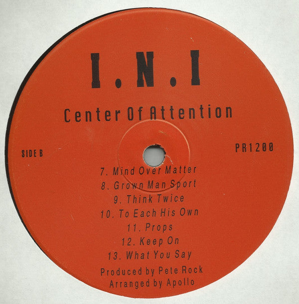 Master Release: Center Of Attention by INI