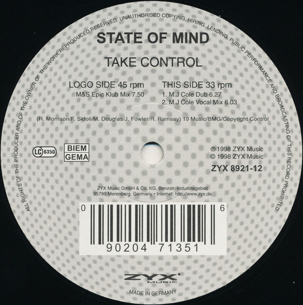 Master Release: Take Control by State Of Mind