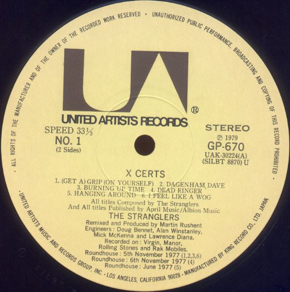 X Certs