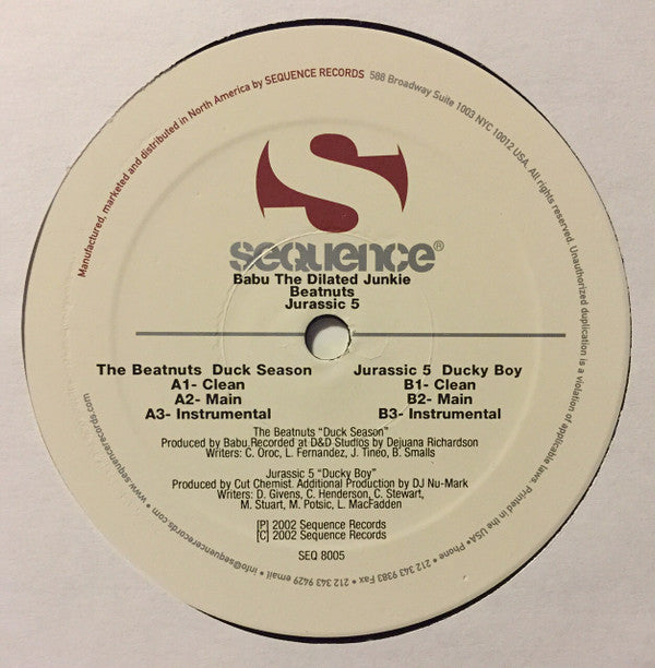 Release: Duck Season / Ducky Boy-Vinyl-US-2002-SEQ 8005-6-210024