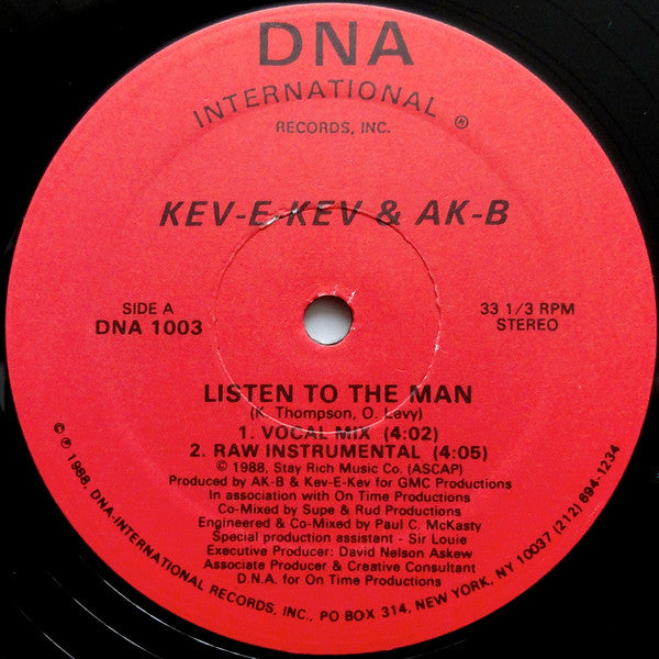 Master Release: Listen To The Man by Kev E Kev