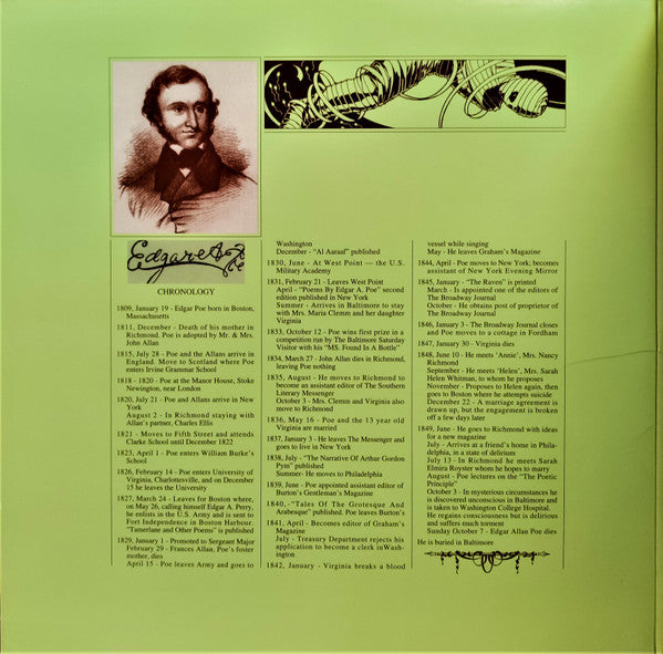 Release: Tales Of Mystery And Imagination - Edgar Allan Poe-Vinyl-US-1994-MFSL 1-204, MFSL 1-204-696294