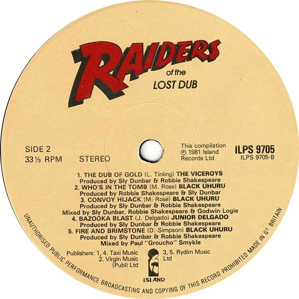 Master Release: Raiders Of The Lost Dub by Various