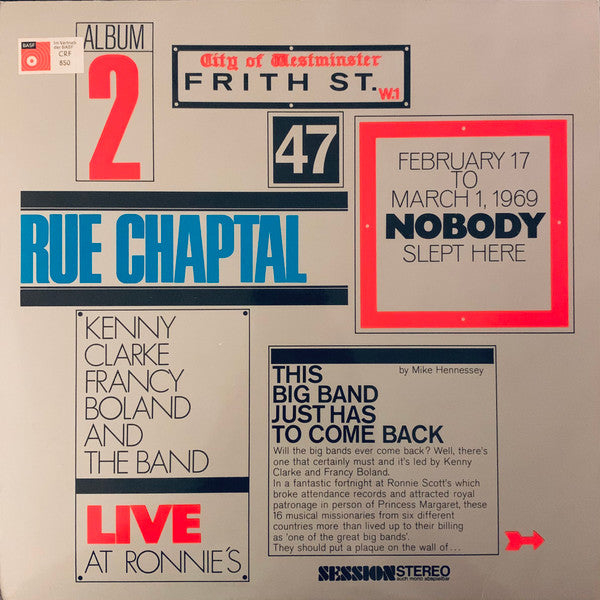 Live At Ronnie's ; Album 2 ; Rue Chaptal
