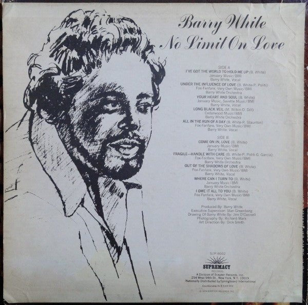 Release: No Limit On Love-Vinyl-US-1974-SUP 8002, SUP-8002-583103