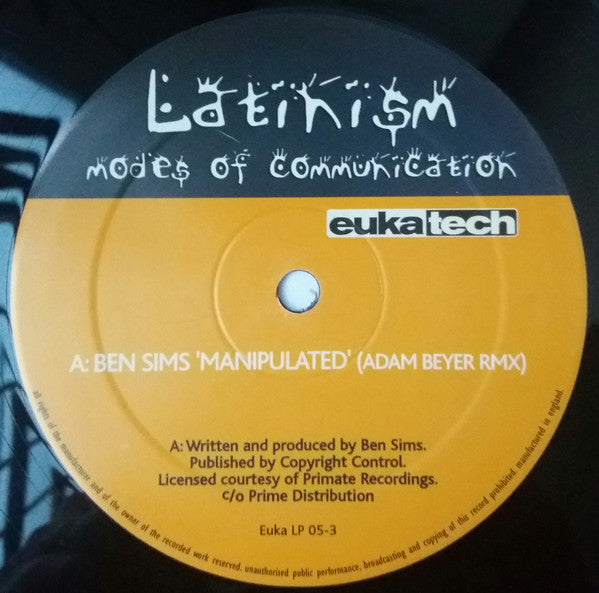 Master Release: Modes Of Communication - Latinism by Various