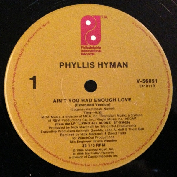 Master Release: Ain't You Had Enough Love by Phyllis Hyman