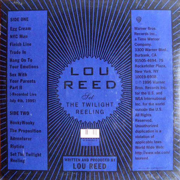 Master Release: Set The Twilight Reeling by Lou Reed