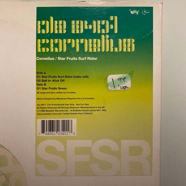 Release: Star Fruits Surf Rider-Vinyl-UK-1998-OLE 340-1-265158