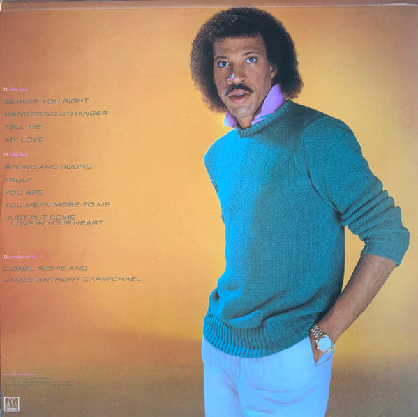 Release: Lionel Richie-Vinyl-US-1982-6007ML-926898
