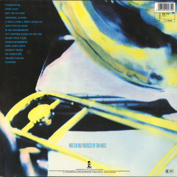 Release: Swordfishtrombones-Vinyl-Europe-1986-205 774-589395