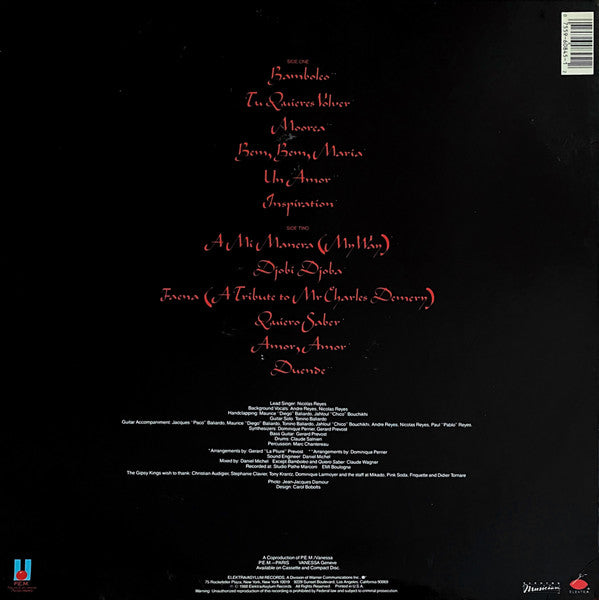 Release: Gipsy Kings-Vinyl-US-1988-60845-1, 9 60845-1-732136