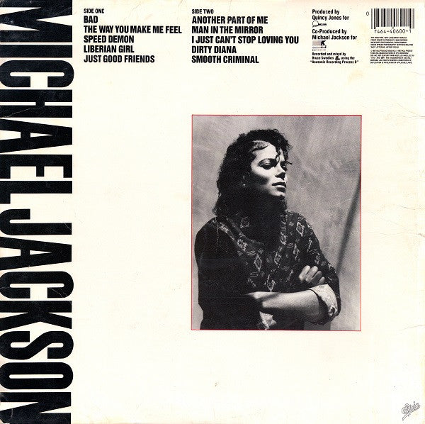 Release: Bad-Vinyl-US-1987-E 40600, OE 40600-459606