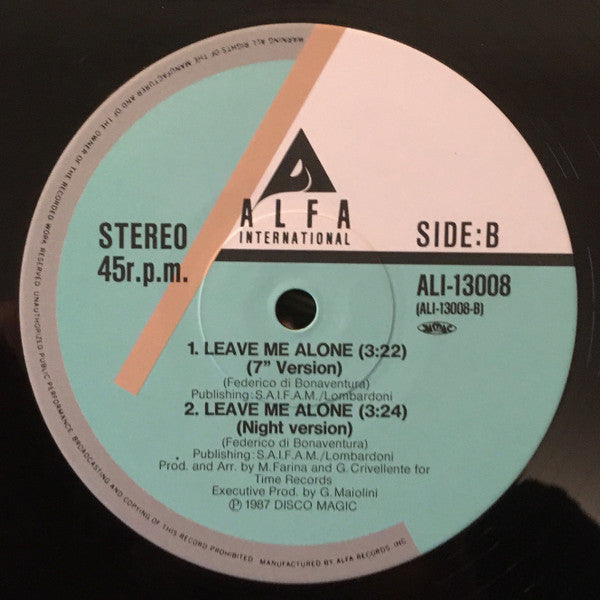 Master Release: Leave Me Alone by Fred Ventura