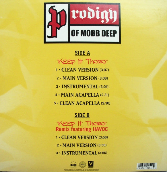 Master Release: Keep It Thoro by Prodigy