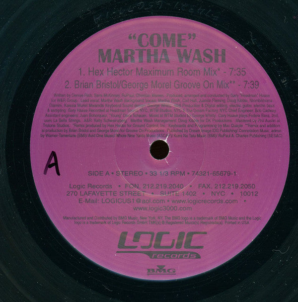 Release: Come-Vinyl-US-1999-74321 65679 1-141411