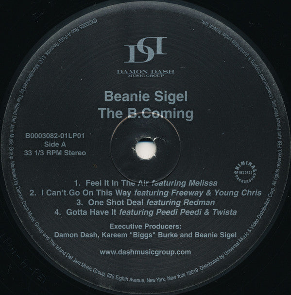 Master Release: The B.Coming by Beanie Sigel