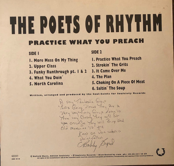 Master Release: Practice What You Preach by The Poets Of Rhythm