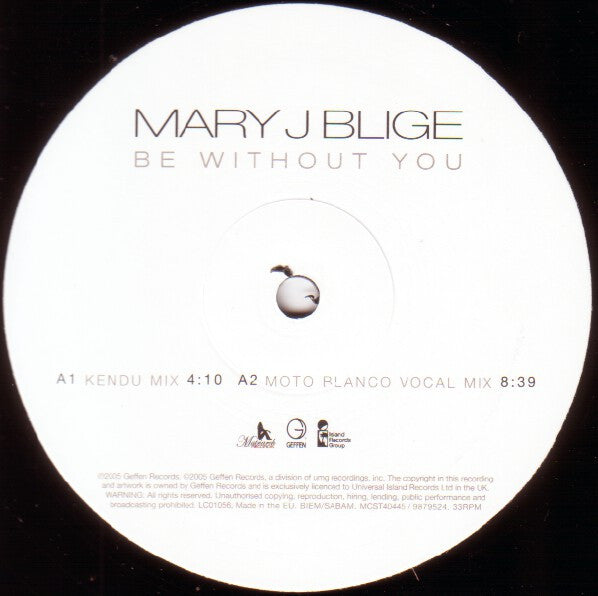 Release: Be Without You-Vinyl-UK-2005-987 952-4, MCST 40445-611978