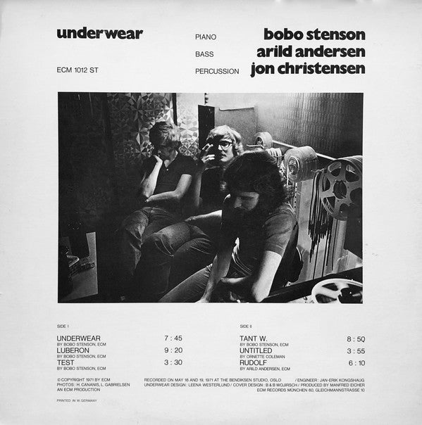 Release: Underwear-Vinyl-Germany-1971-ECM 1012 ST-531228