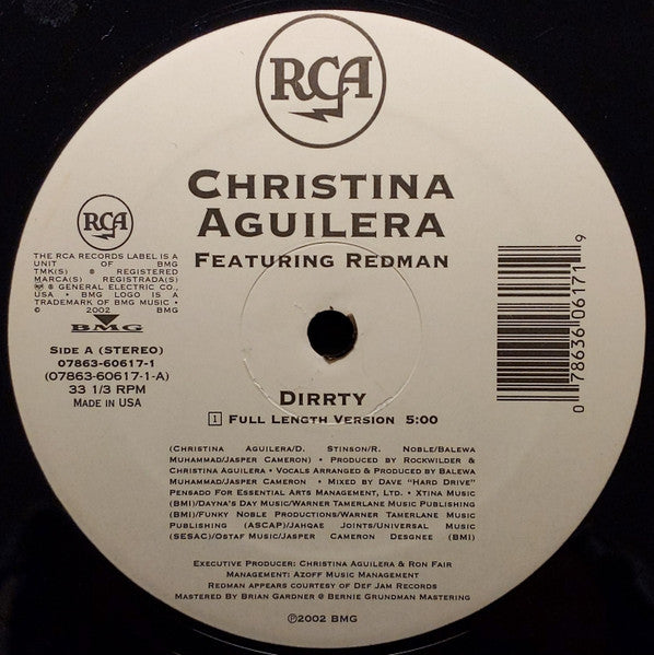 Master Release: Dirrty by Christina Aguilera
