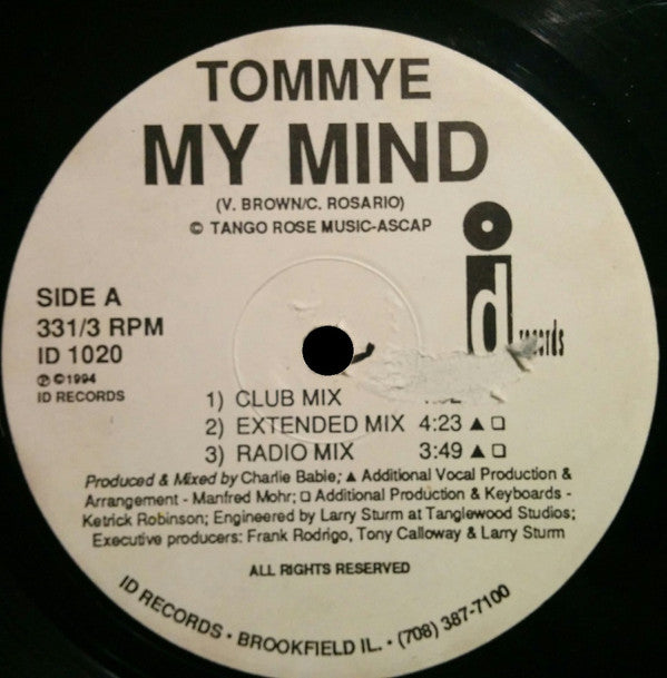 Master Release: My Mind by Tommye