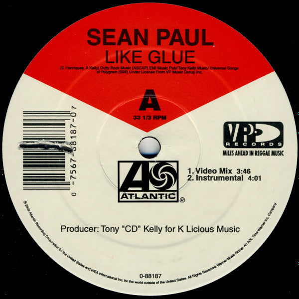 Master Release: Like Glue by Sean Paul
